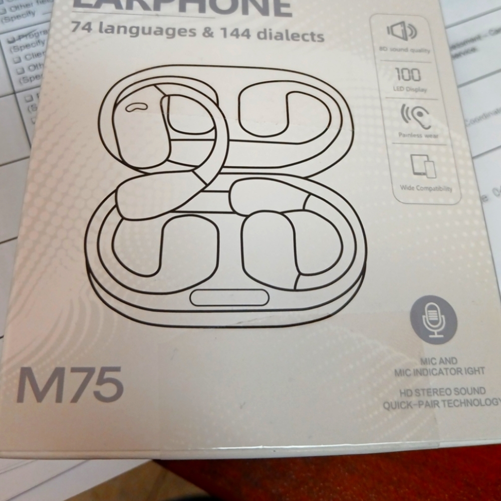 Lakphone M75 Wireless Earbuds with Mic